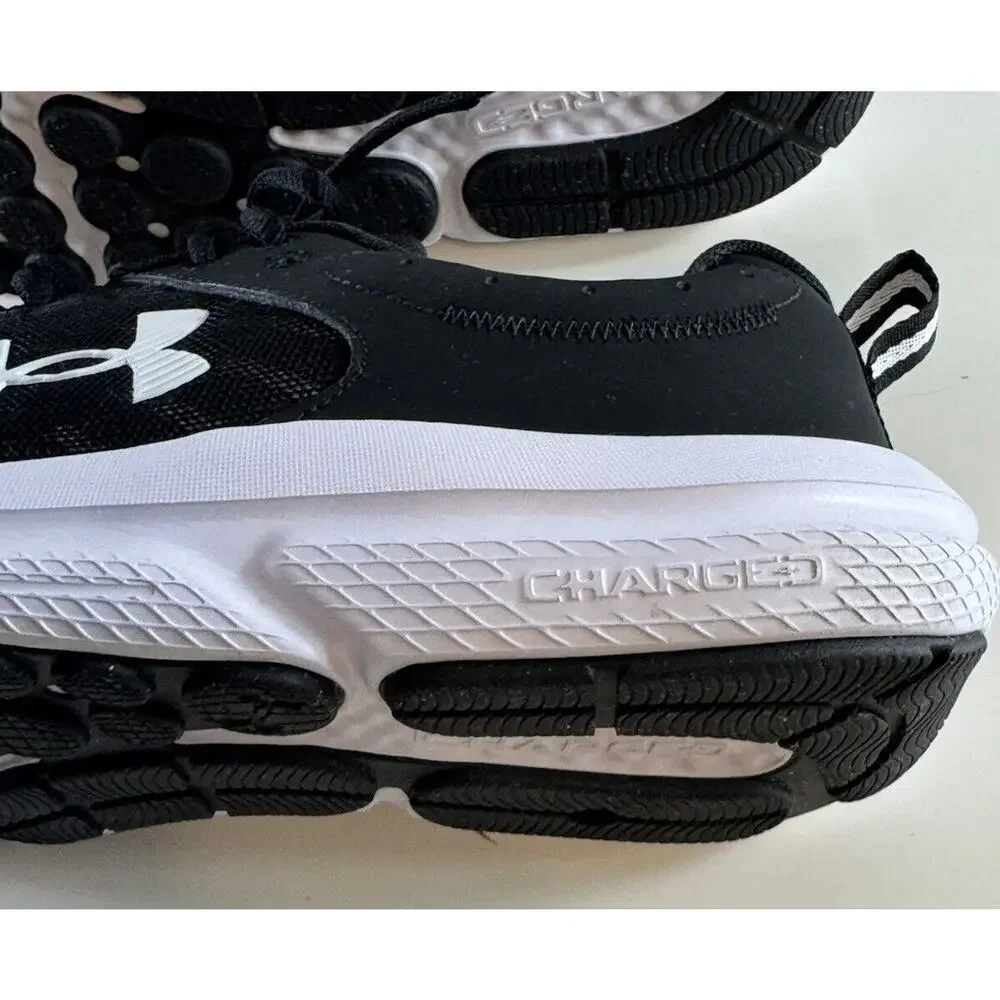 Under Armour Charged Assert 10 Running Sneakers, Black & White, Sz: 10.5, 71-04 - Picture 9 of 16